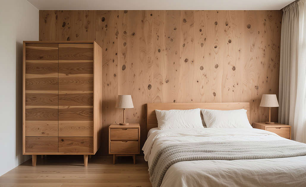 Grain de bois gaufré